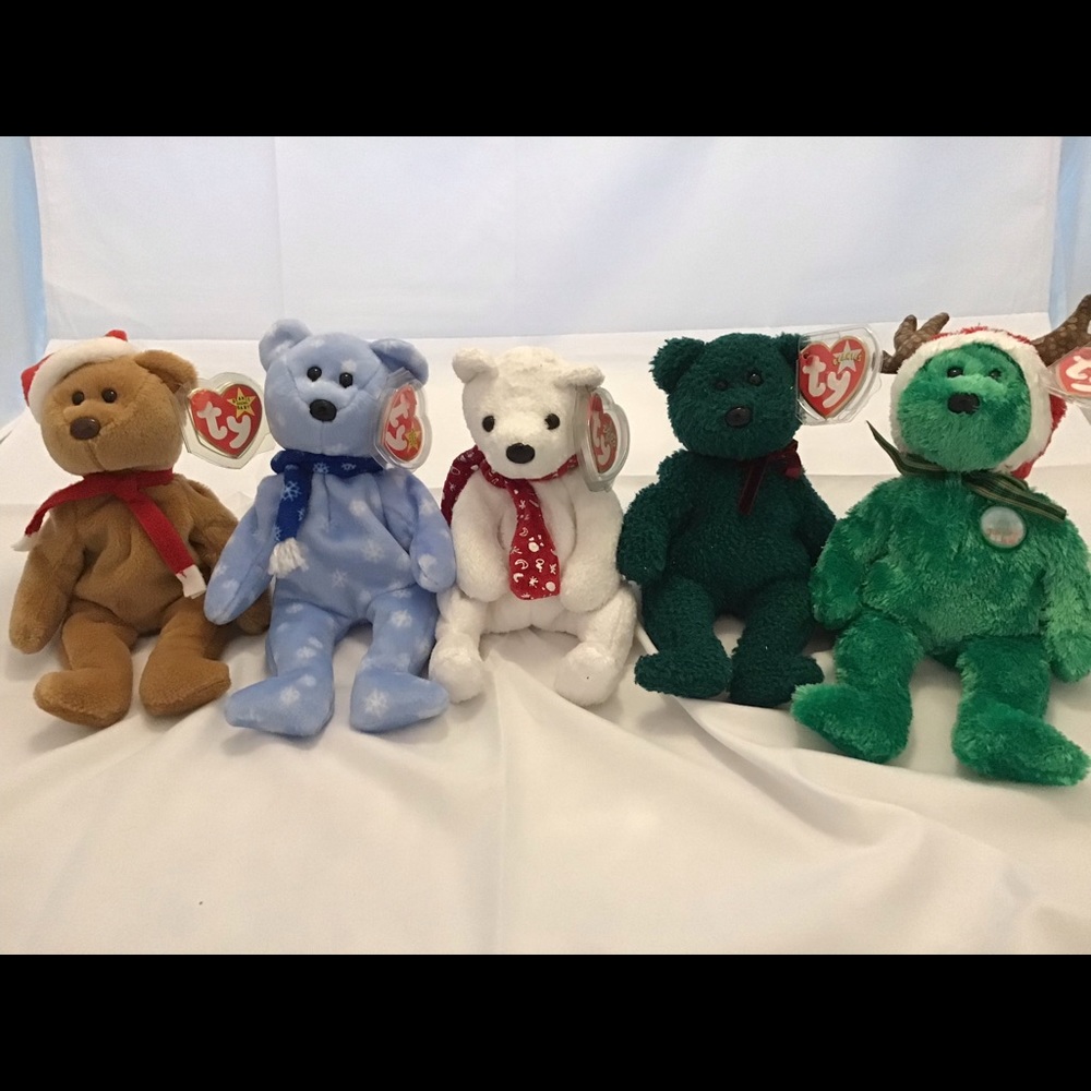 Ty Beanie Babies Holiday Bears NWT